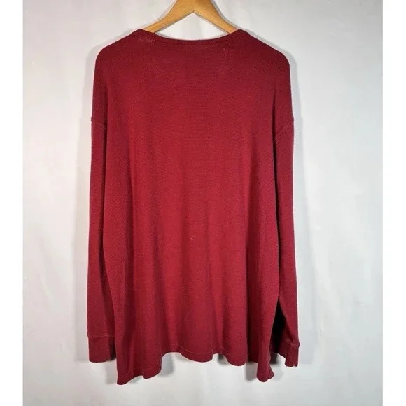 Carhartt Thermal Shirt Mens XL Relaxed Fit Distressed Paint Work Outdoors Script - Picture 2 of 7